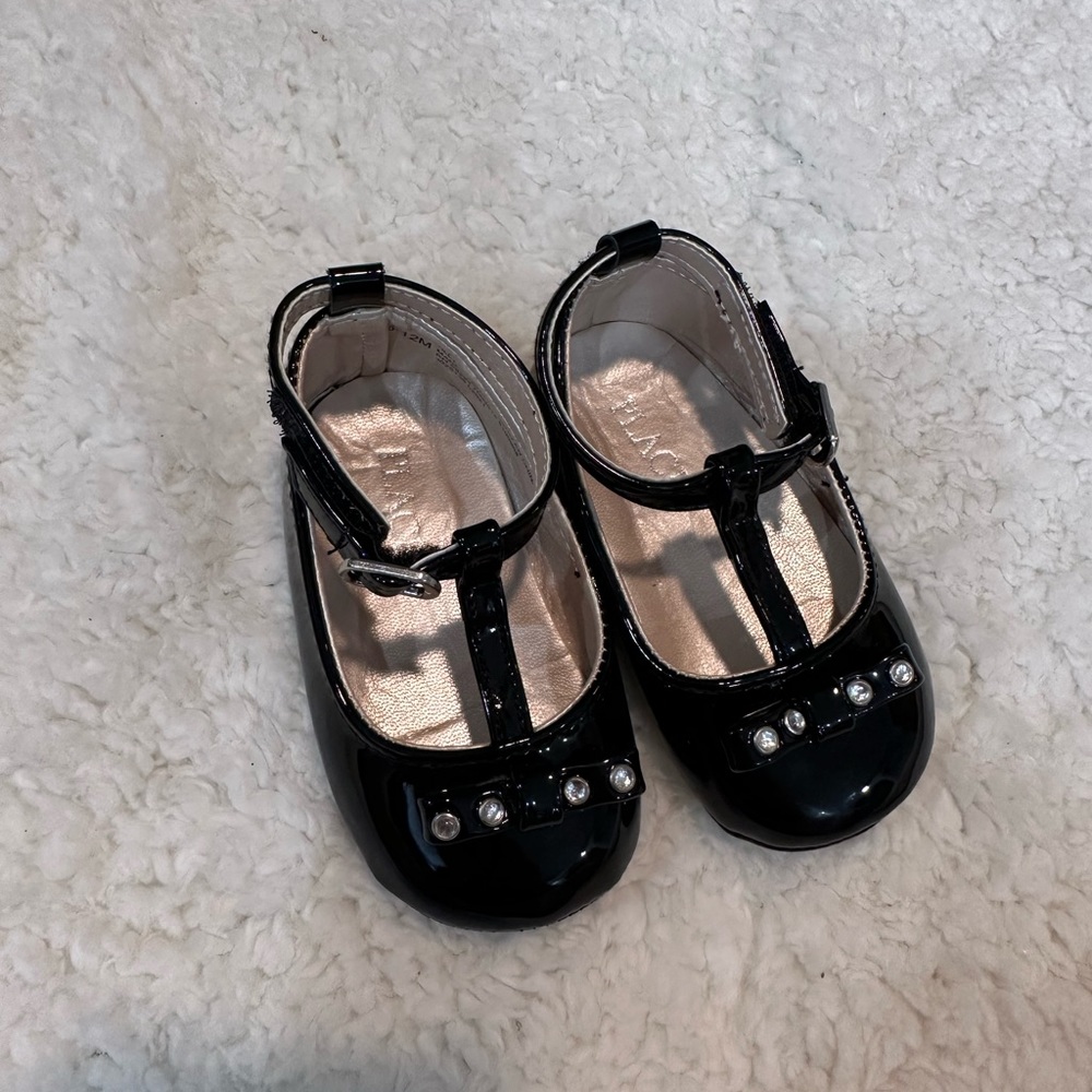 Children’s place girls toddler 5 black dress shoes